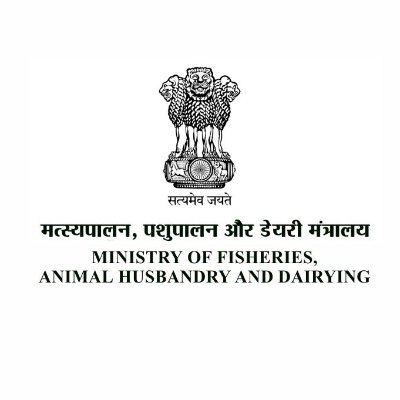 Logo of the Ministry of Fisheries, Animal Husbandry and Dairying (MoFAHD), Government of India