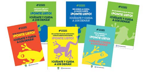 Folletos de prácticas seguras en paisajes forestales.