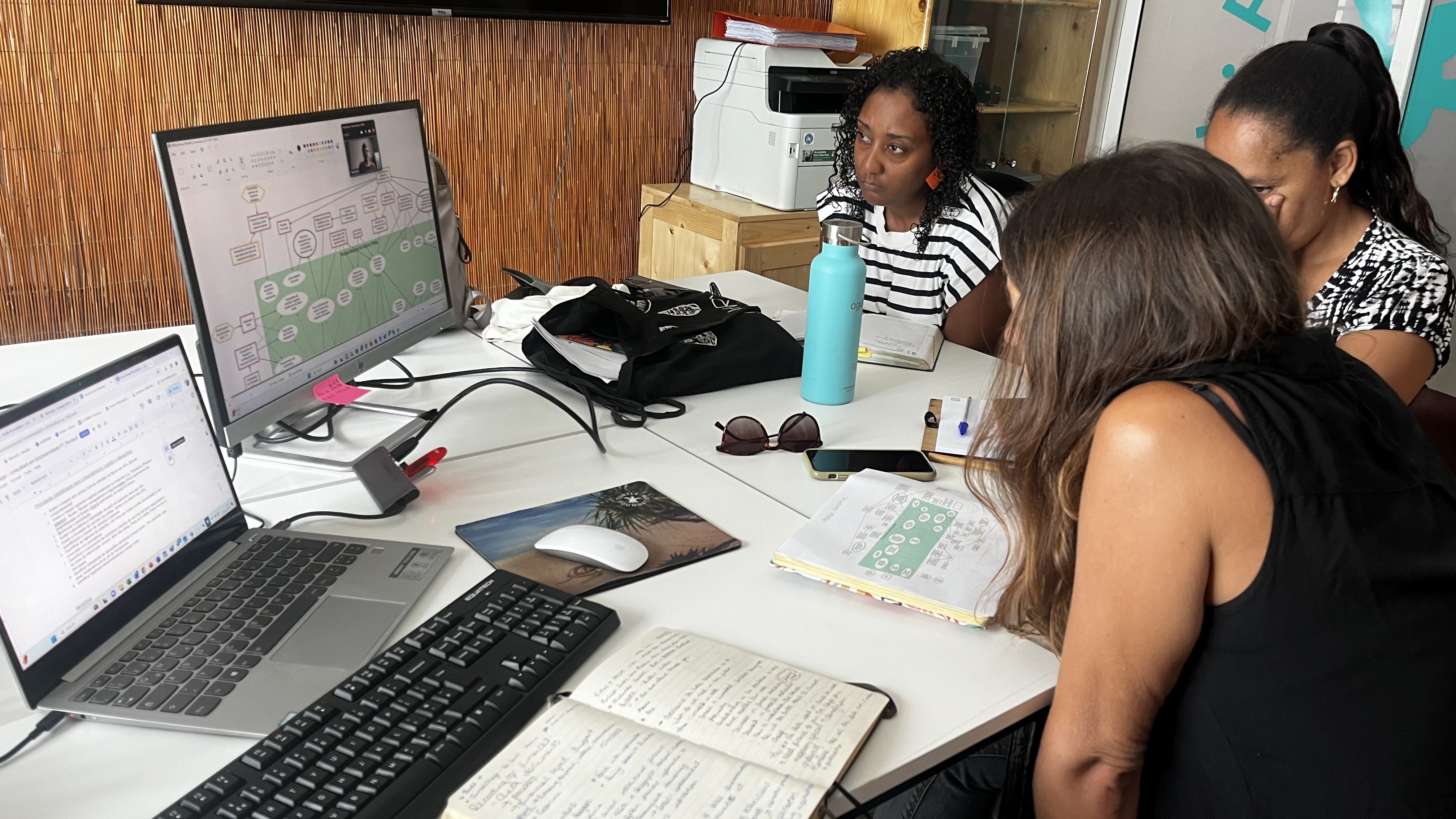 Coordination team meeting with biodiversity consultant