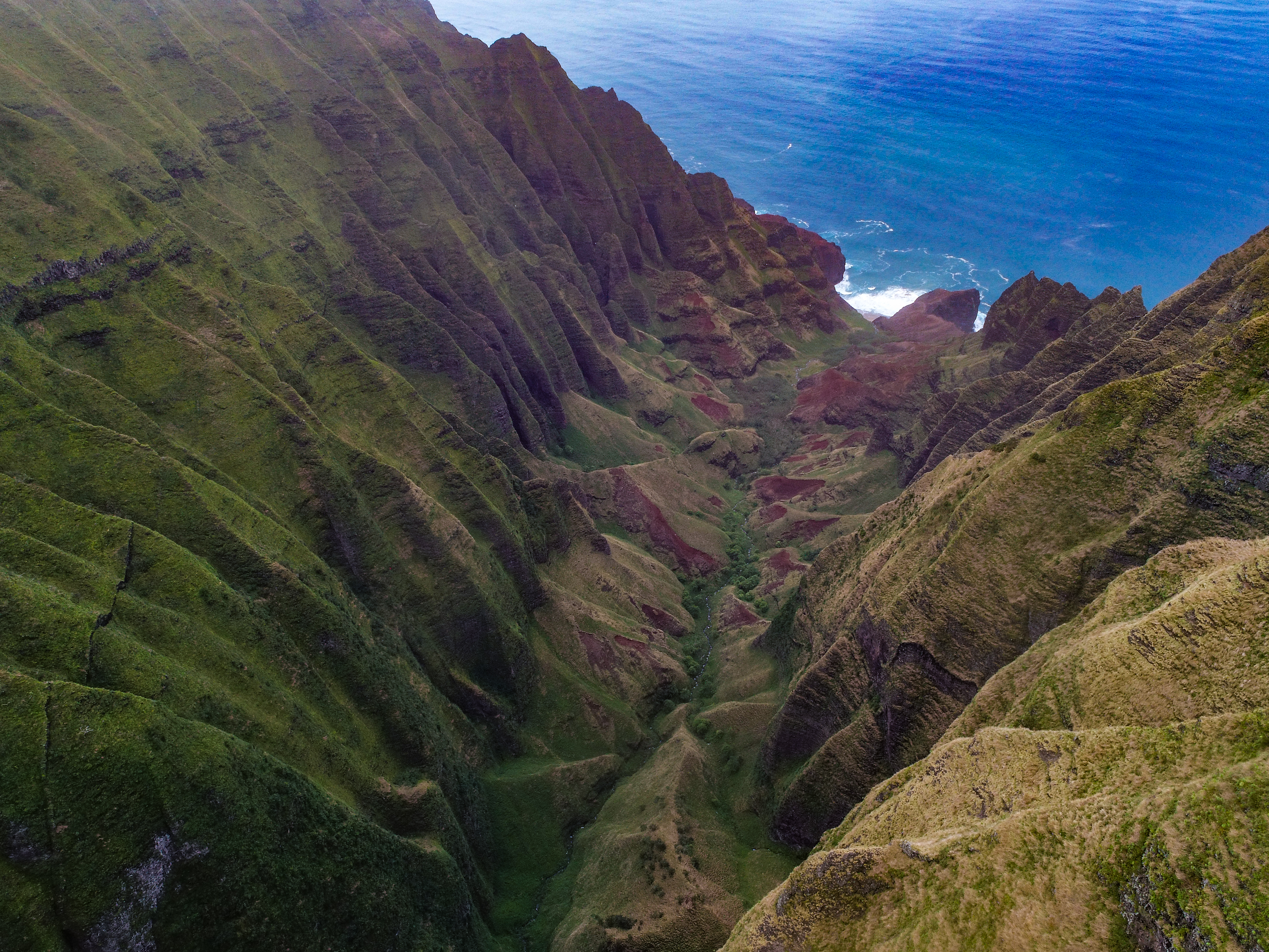 Remote cliff environments Kauai 