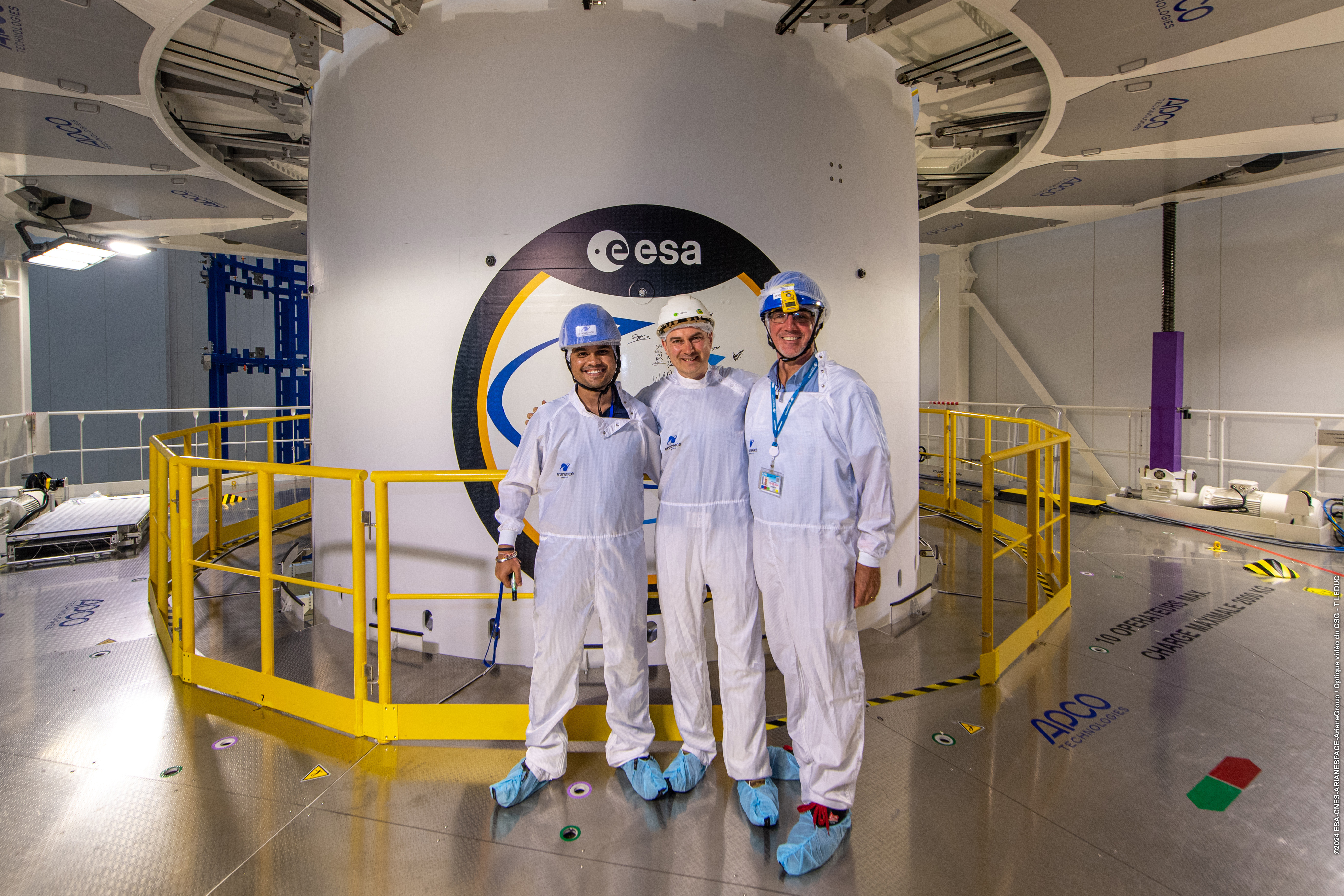 Rapidcubes team at the Ariane 6 launch preparations