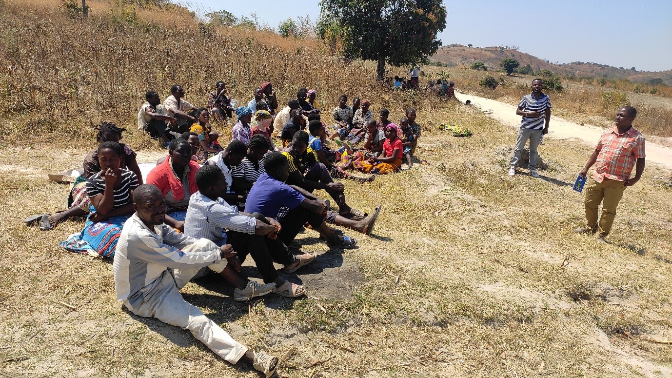 Community members strategizing on monitoring restoration activities