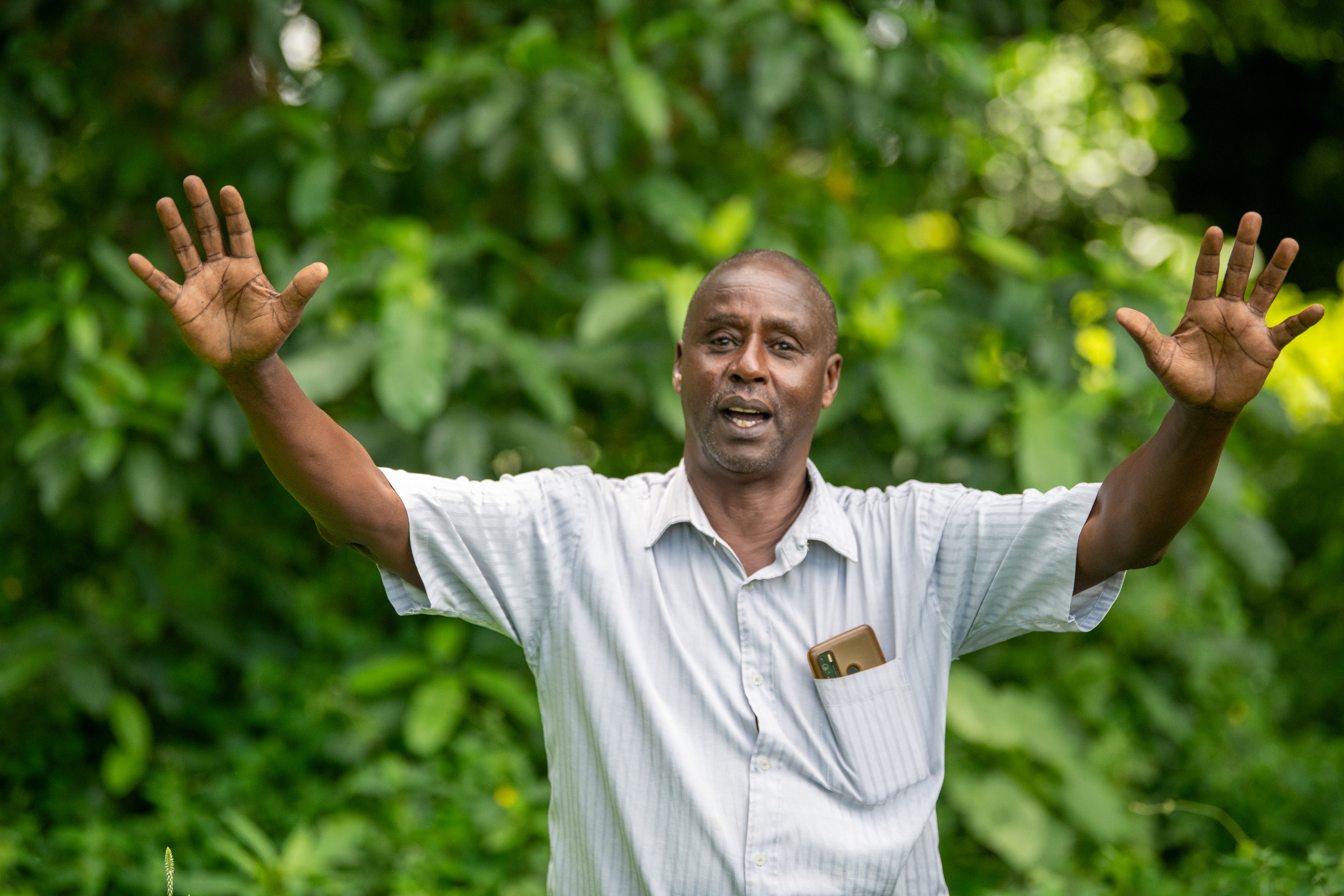 Raphael Leneo is the Chairman of Entarara Community Forest Association (CFA)