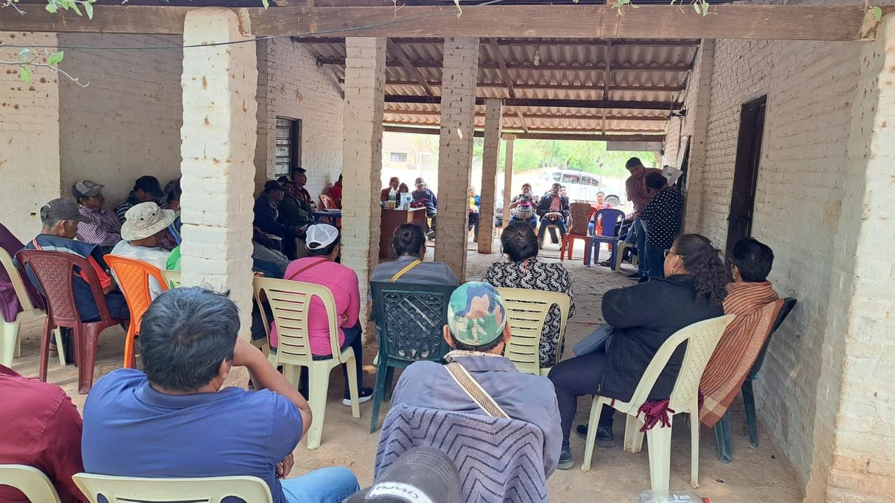 Presentación del Plan de Inicio de Gestión del Área de Vida Guajukaka, ante la Asamblea de la Zona de Alto Isoso