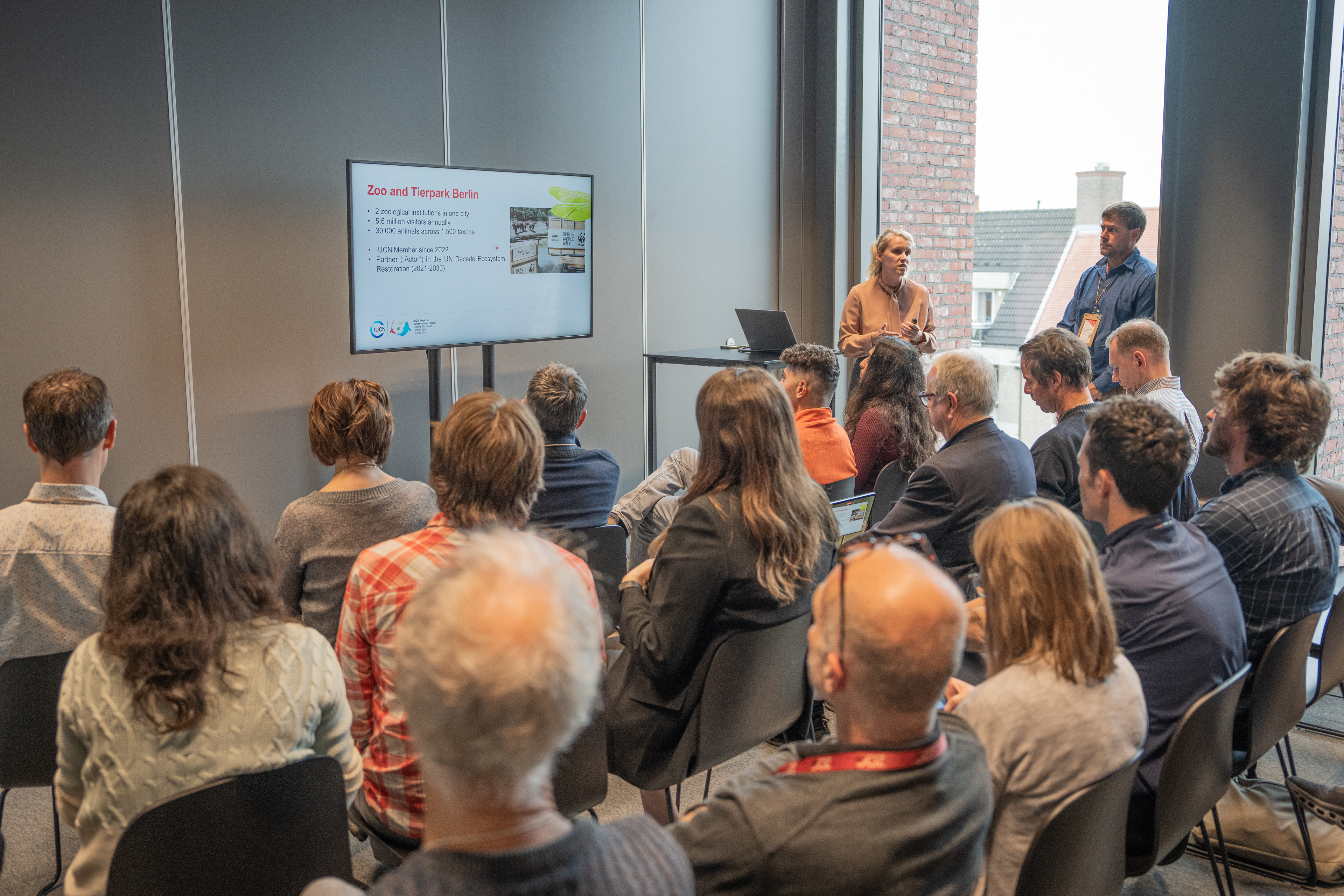 GAIA and Zoo Berlin hosting a session at the IUCN Regional Conservation Congress in Bruges in 2024