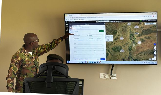 Earth ranger in use at the Mara-Serengeti Ecosystem