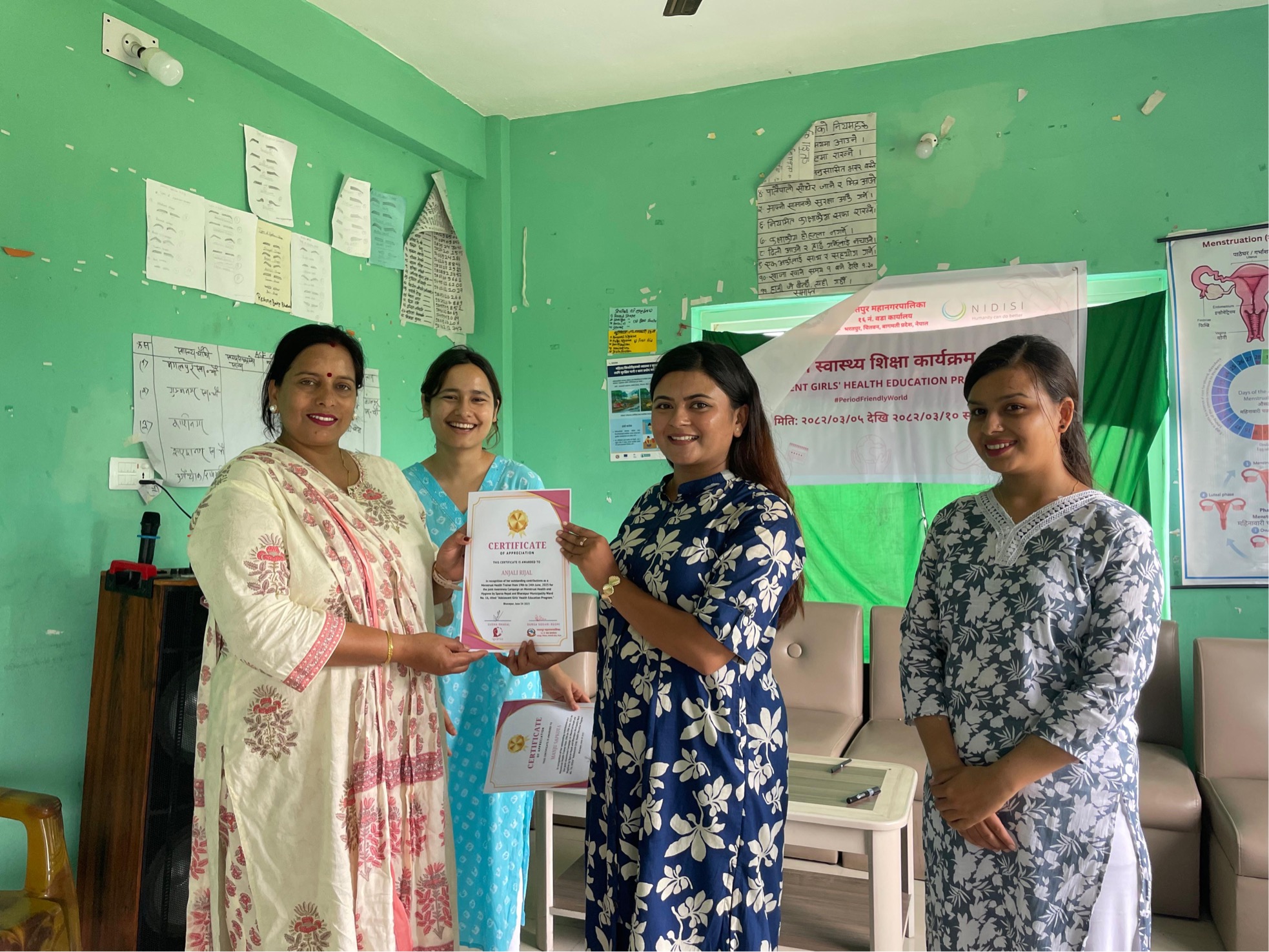 Collaboration with Municipality for MHM education delivery 