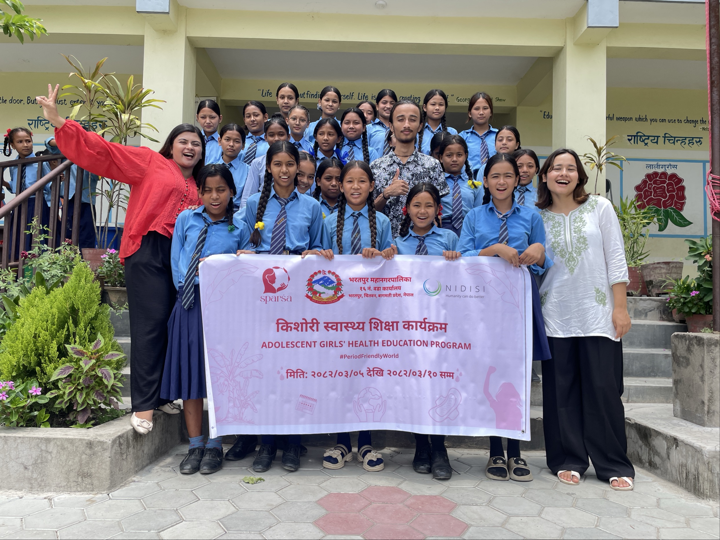 Delivering MHM Education to school students 
