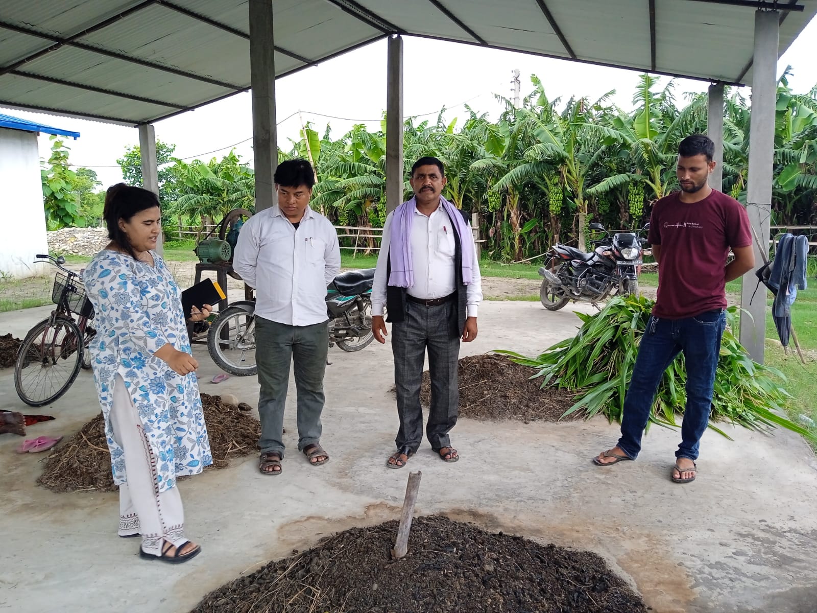 Authority visitto review factory process and compost production at fibre factory