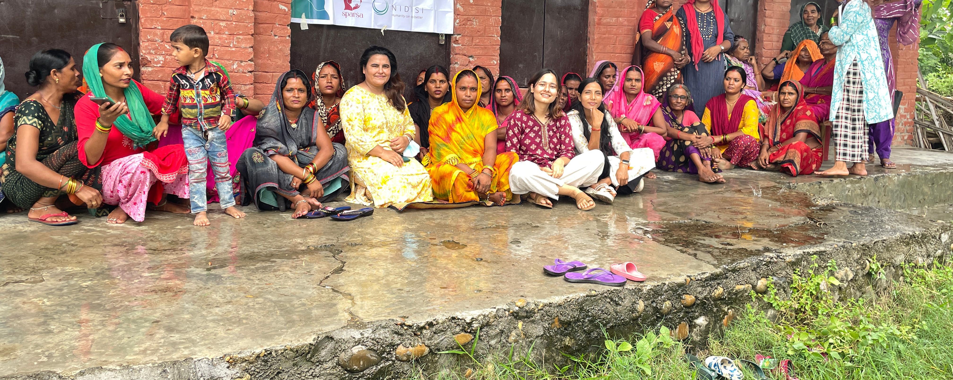Community-based discussions on menstrual pad distribution