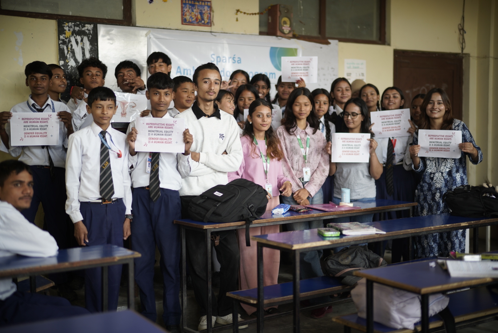 Delivering MHM Education to school students 