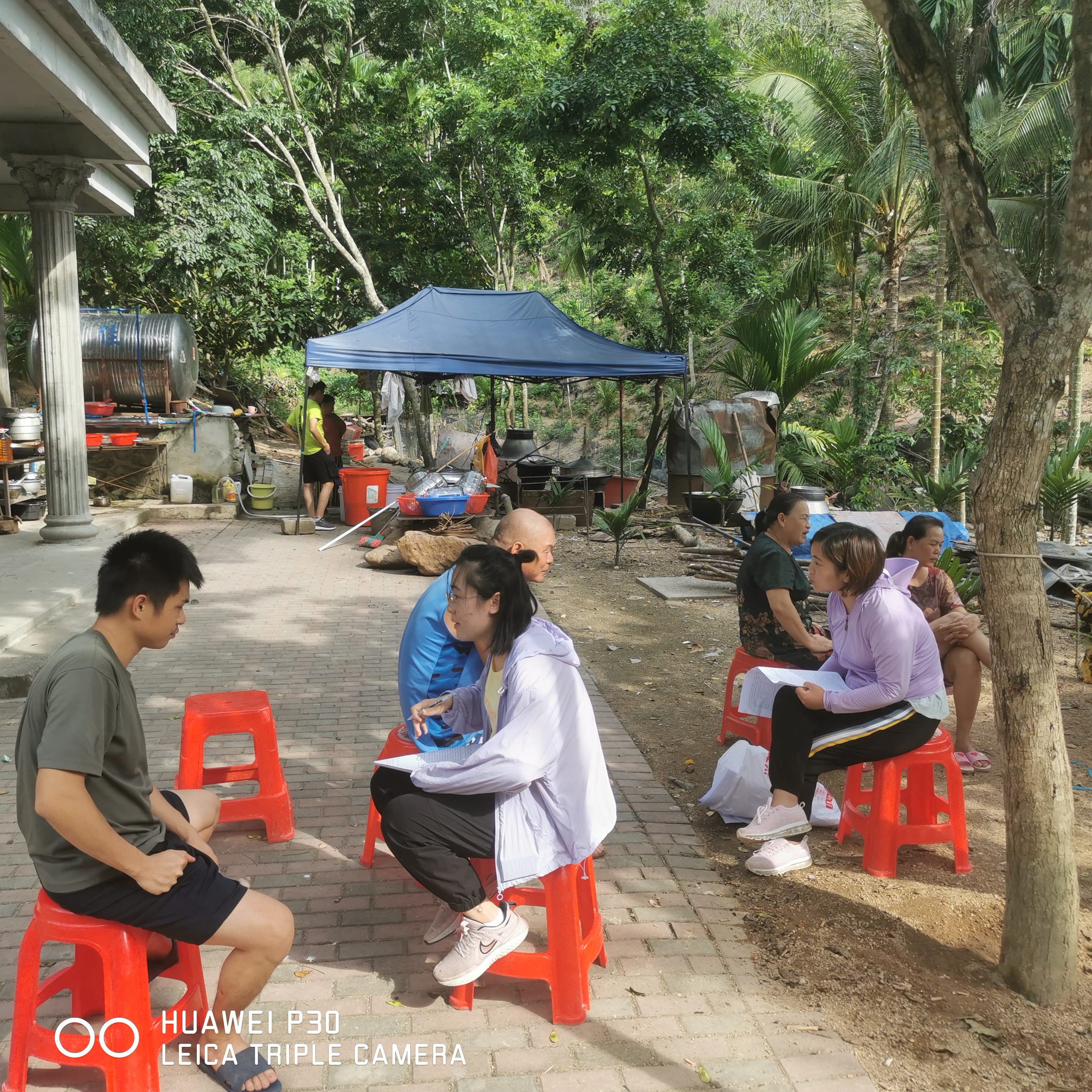 The project conducted on-site interviews on eco-compensation. 