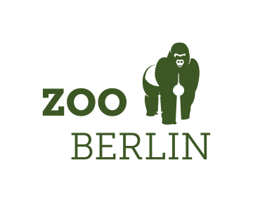 Logo Zoo Berlin with green gorilla
