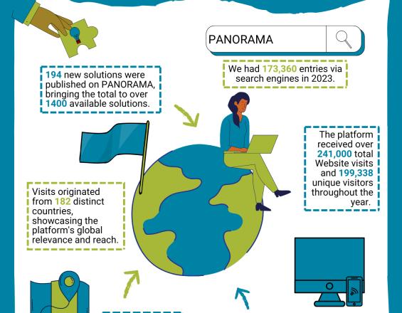 Infographic of PANORAMA's Website Statistics