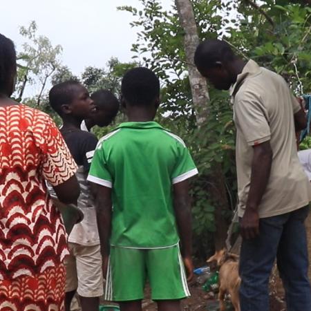Séance d'adoration du fétiche « Katèlè Gboko » dans le village de Kalabo, août 2023