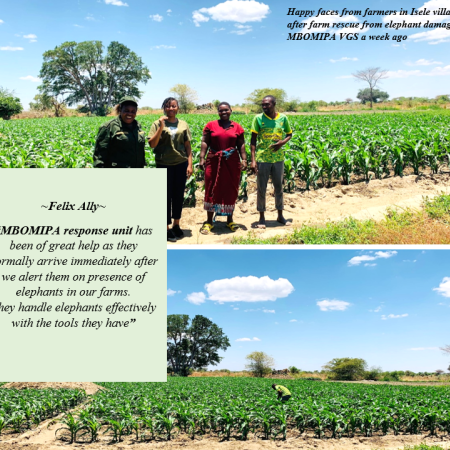 A photo of testimony from a farmer at Isele village
