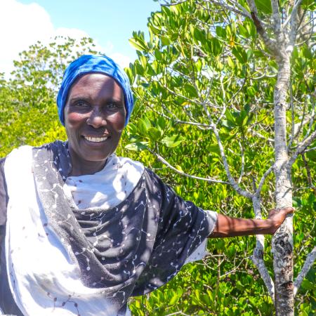 community member at the bodo board walk, The Bodo Boardwalk in Kilifi County