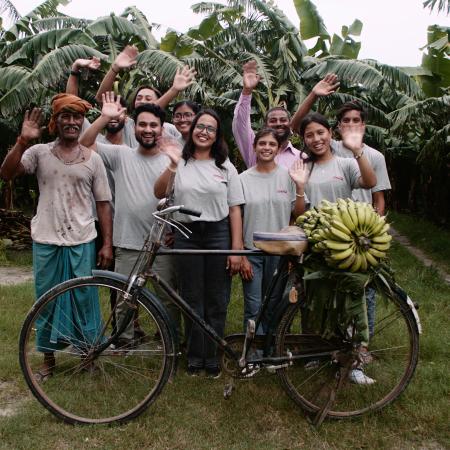 현지 바나나 농가와 협력