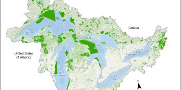 Great Lakes Protected Area Map