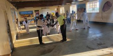 Representation of Taekwondo training in Kenya