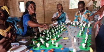 Local people & farmers from different communities are playing the game