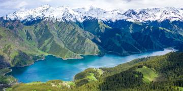 Aerial photography of Tianchi