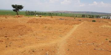 An example of the status of the land in Bugesera during the dry season before the project
