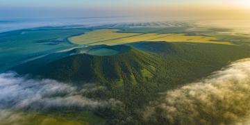 Birdview of Nangelaqiu Mountain of Wudalianchi