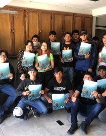 Jóvenes de taller de capacitación. Pronatura Noroeste A. C.