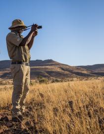 Ranger team during patrol in Kunene Save the Rhino Trust