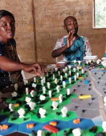 Local people & farmers from different communities are playing the game