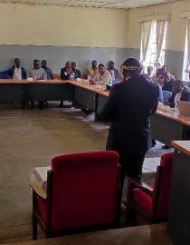 Stakeholder Engagement meeting at the district headquarters to end encroachment in Mvai forest reserve
