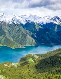 Aerial photography of Tianchi
