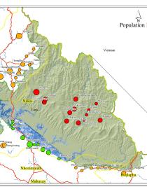 Carte de base et centres de population du PN NNT