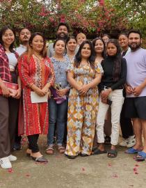 Building networks and relationships to strengthen and promote the compostable men-strual pad production in Nepal.