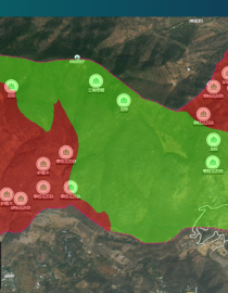 The window of the Smart Cycad Comprehensive Information Management Platform displays the location and area shape of the Sichuan Panzhihua Cycad National Nature Reserve on the map.