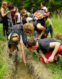 Nature guides participating in outdoor education activities DKM