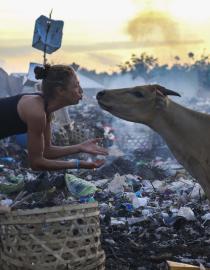 Raising awareness about the rubbish dump GiliEcoTrust
