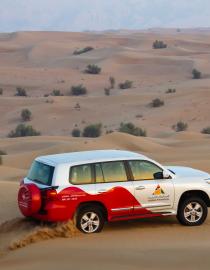 Driving in the pristine desert of the D.D.C.R. DDCR