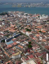 Aerial photo of the George Town World Heritage City GTWHI