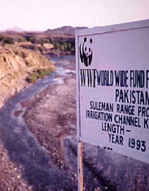 WWF project signage, 1992 Ashiq Ahmad Khan